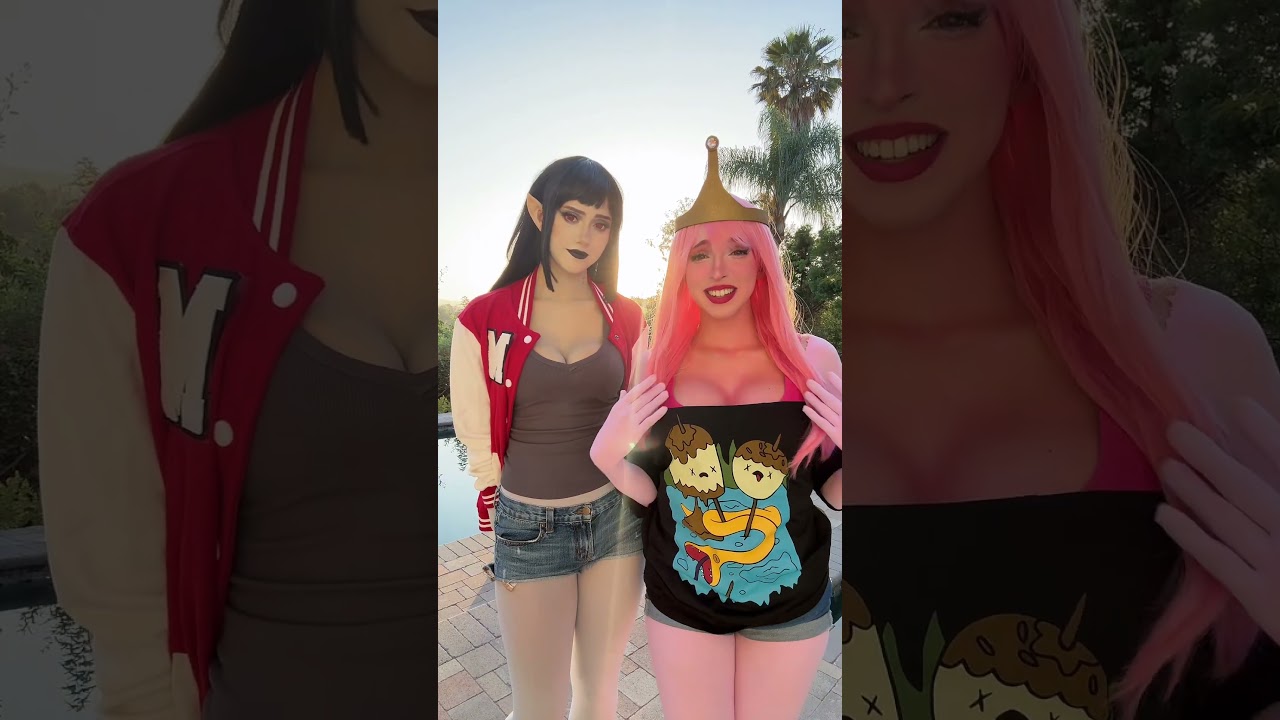 Princess Bubblegum and Marceline cosplay reveal! #adventuretime #cosplay