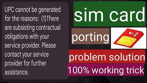 How To Fix UPC cannot be generated as there are subsisting contractual obligations with your service