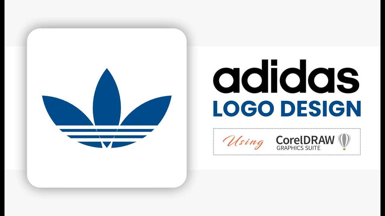 How to Make Adidas Logo in CorelDRAW #gfxography #adidas - YouTube