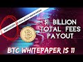 BTC HITS 1 BILLION TRANSACTION FEE  Bitcoin Whitepaper Birthday  China Blockchain  Bitcoin News
