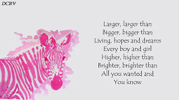 Pinkzebra / Larger than life / feat. benji jackson / lyrics