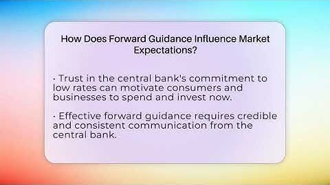 How Does Forward Guidance Influence Market Expectations? - Inflation Insight Channel