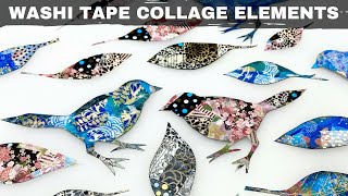 Washi Tape Collage Elements and DIY Washi Tape | LIVE CLASS DEMO