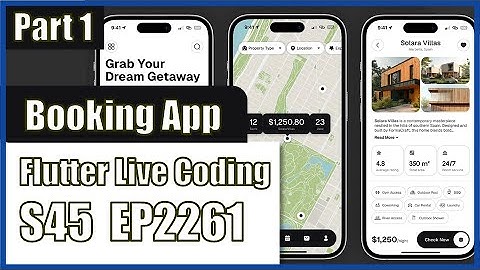 [Flutter] Flutter Live Coding EP2261 (Booking App UI Part 1)