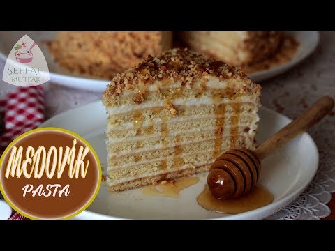 MEDOVİK PASTA NASIL YAPILIR🍯 BALLI RUS PASTA 🍰 FARKLI PASTA TARİFLERİ ⭐ŞEFFAF MUTFAK⭐