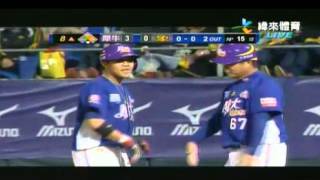 20130426 中職例行賽 No.46 - 犀牛 vs 象 - 8局上 陳凱倫 安打 (1RBI)