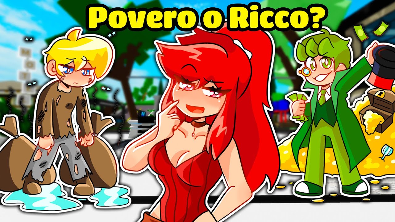 RAGAZZO POVERO o RAGAZZO RICCO Su BROOKHAVEN ROBLOX!