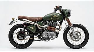 Royal Enfield Classic 500 Scrambler Build | Vintage Military Green Custom