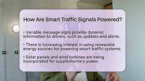 How Are Smart Traffic Signals Powered? - Talking Tech Trends