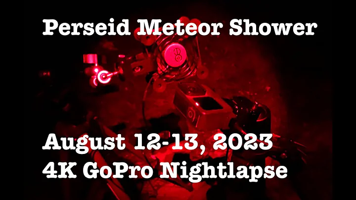 4K GoPro Perseid Meteor Shower 2023