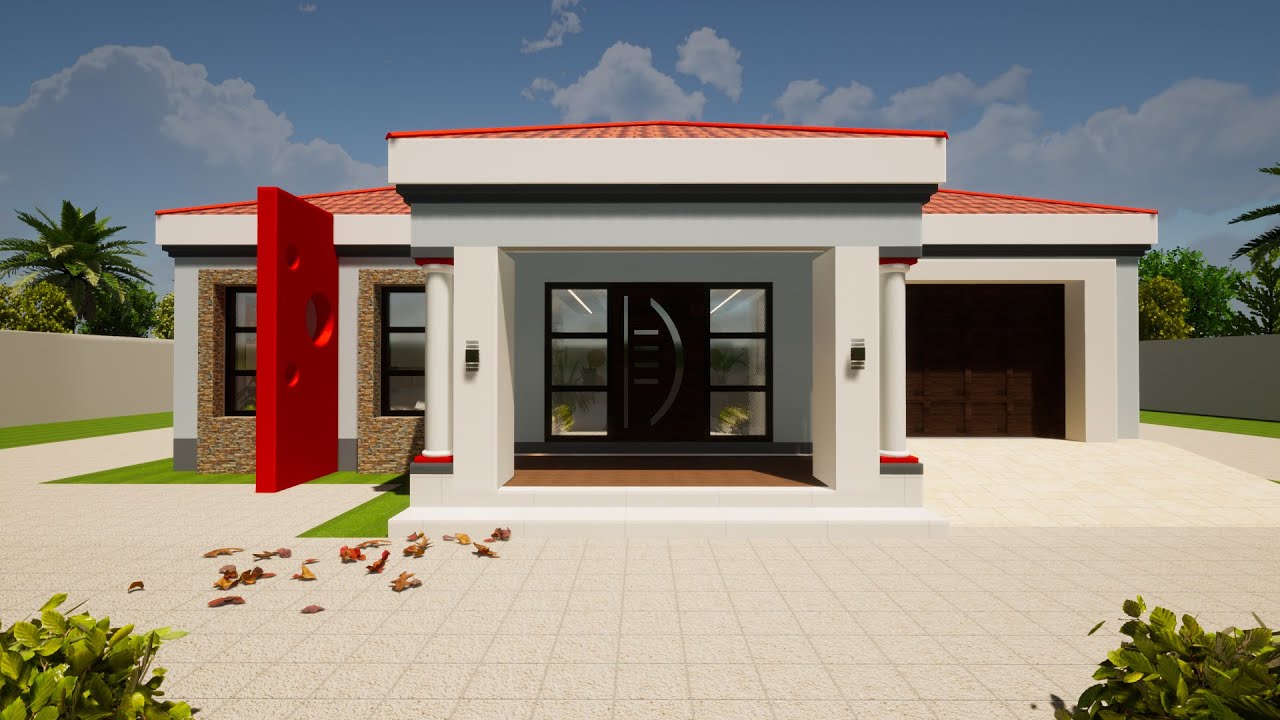 Small and Simple house design Tuscan roof House Design Small house