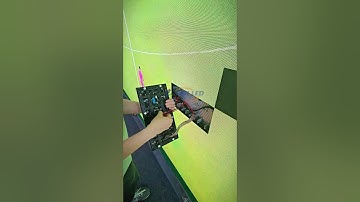 This LED screen is being debugged. #leddisplay #ledwall #ledmodule