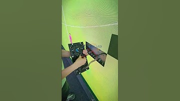 This LED screen is being debugged. #leddisplay #ledwall #ledmodule