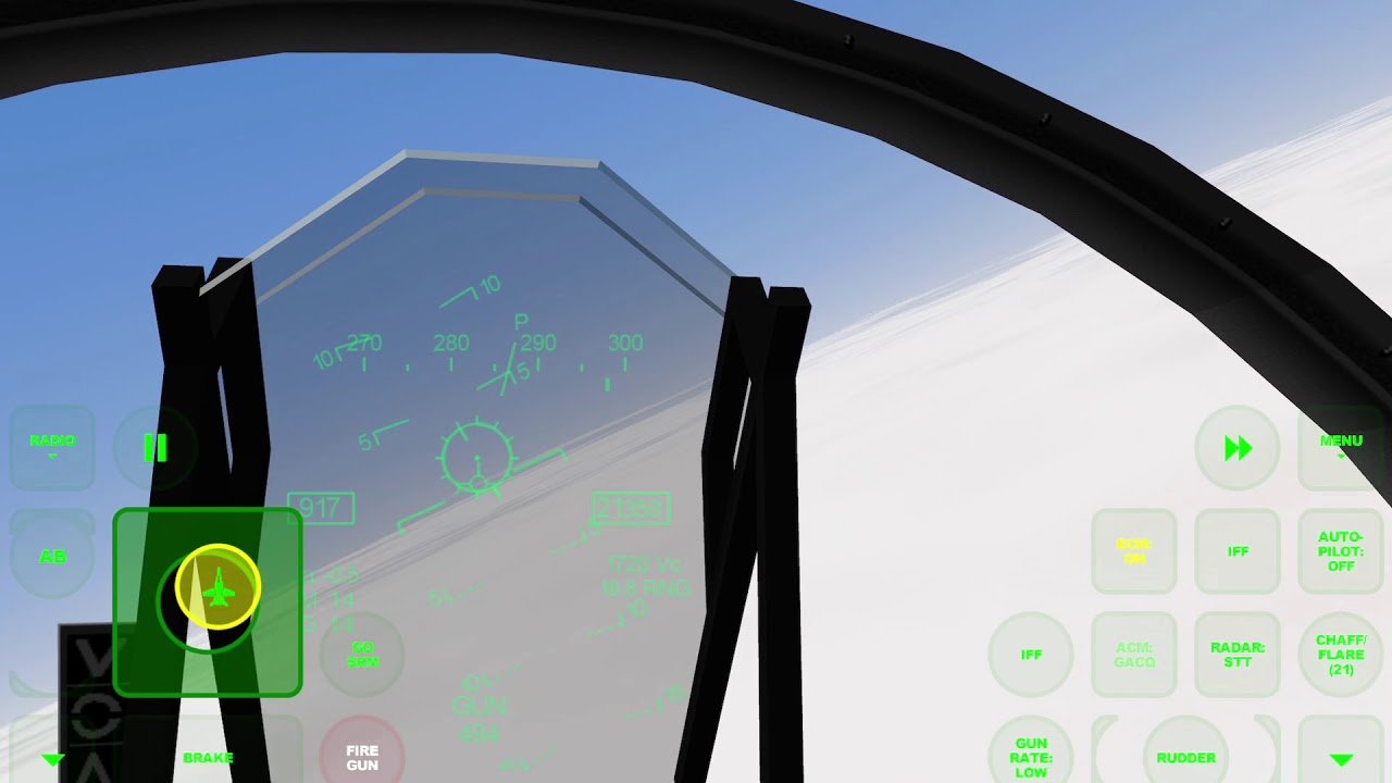 GraphSim FA-18 Hornet (iOS) Transition Campaign Tier 2 Mission 1 - Stratosphere (Edited)
