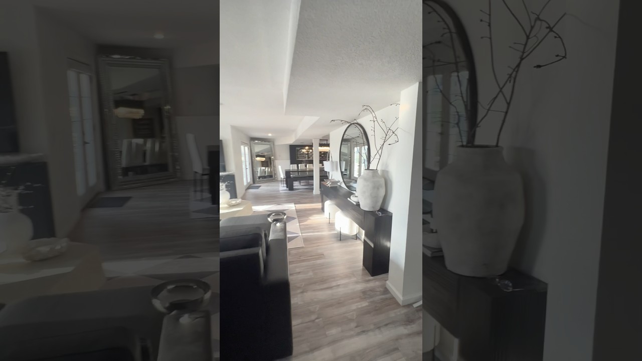 Before and after Basement transformation. 