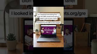 Keeping my career options open#careerjourney #gradschool #gre #ad #fyp