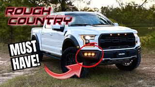 Rough Country Fog Light Kit Review For Ford Raptor + Lightbar #roughcountry 