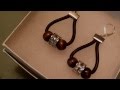 leather hoop earrings with big hole beads