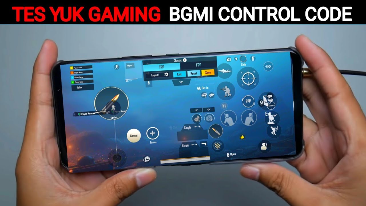 [BGMI] Tes yuk gaming control code | tes yuk gaming sensitivity | tes yuk gaming control settings
