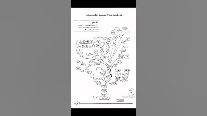 شجره قبيلة همدان ب فرعيها حاشد وبكيل