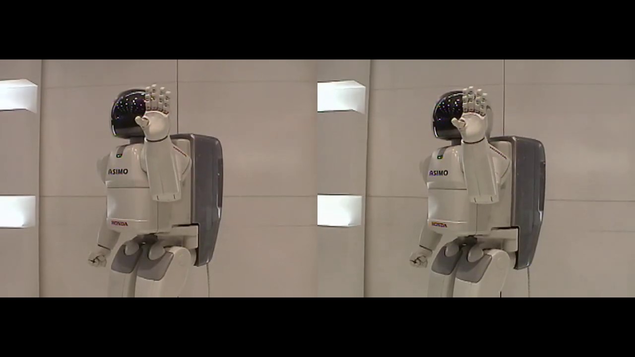 (Tokyo Motor Show 2003)#031 HONDA ASIMO (3D SBS LR stereo yt3d) - YouTube