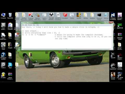 How To Make A Simple Virus In Notepad (shutdown)