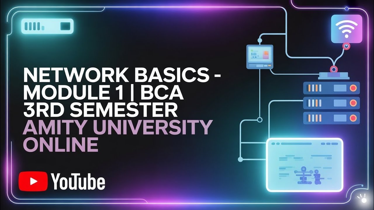 Bca sem 3 network basic Module 1 | Network basics module 1 | bca ...