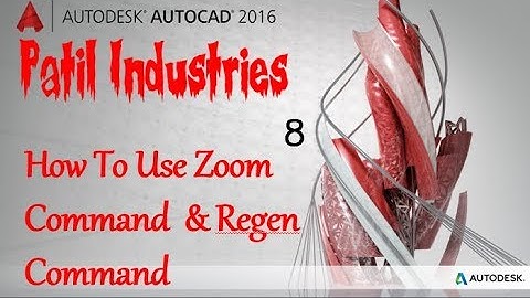 How To Use Zoom Command & Regen Command in AutoCAD 2016 Tutorial for Beginners : 8
