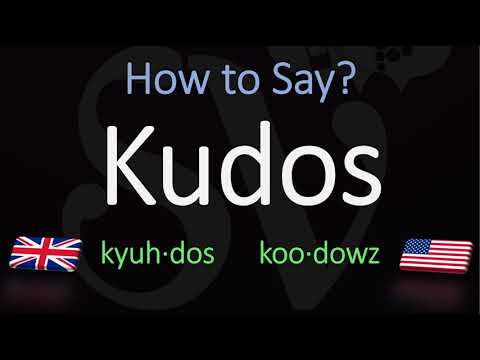 Meaning kudos Kudos