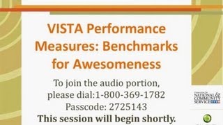 VISTA Performance Measures Benchmarks for Awesomeness