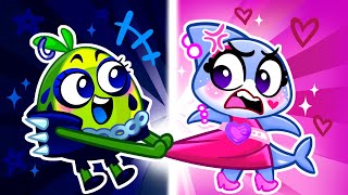 Pink VS Black Song 🖤💗Funny Color Challenges 😻| Funny Kids Songs