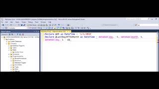 Famous MSSQL -  How to get last date of the month Profile