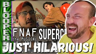 HILARIOUS BLOOPERS! FNAF Musical Supercut Bloopers (feat. Markiplier & MatPat) REACTION!
