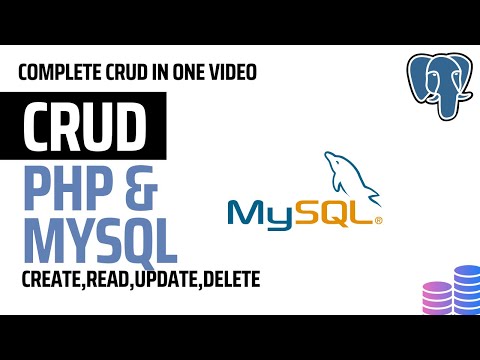 PHP & MYSQL CRUD (create , read, update, delete) IN ONE VIDEO in hindi/urdu