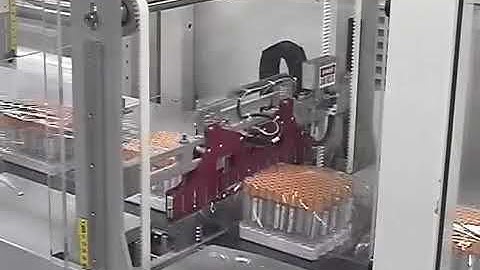 Continuous Motion Side Seal Wrapping Trays of Pharmaceutical Vials - CSS-1407