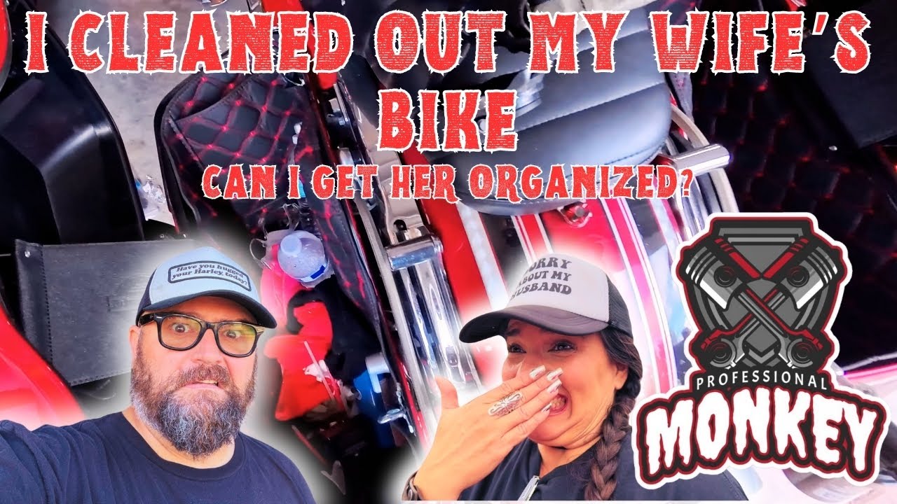 Can I get my wife’s Harley Road Glide organized?