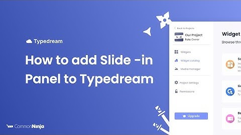 How to add a Slide-in Panel to Typedream
