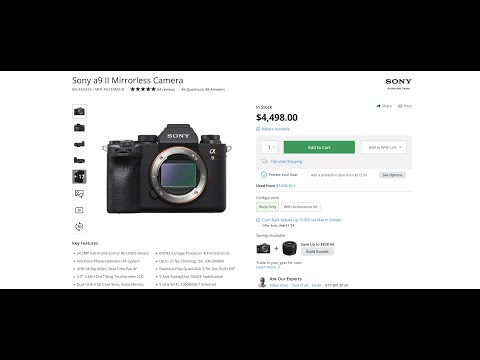 Sony A9III will be priced around 4.500 Euro/Dollars