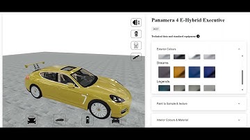 Porsche Car Configurator – Built with React & Three.js (React Three Fiber)