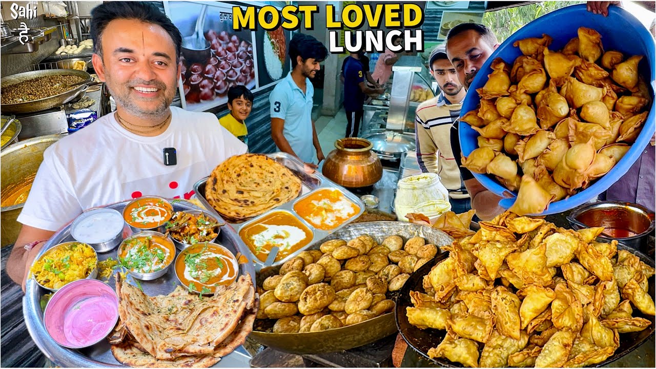 89/- HIGH-DEMAND Street Food India 😍 Ludhiana's Trending Punjabi Lunch