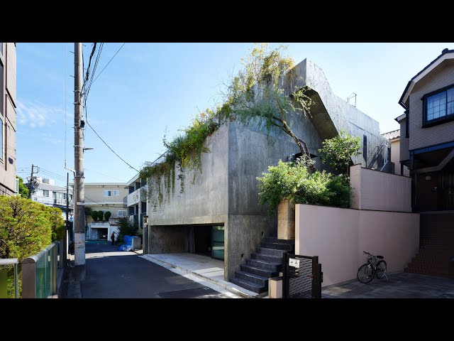 House T by Suppose Design Office is a cave-like concrete house in downtown Tokyo class=