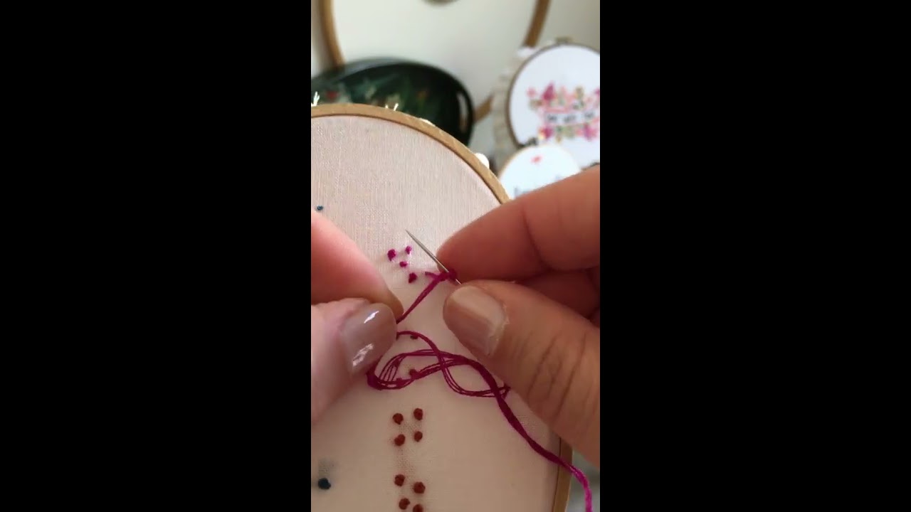 French knot vs. colonial knot 1 YouTube