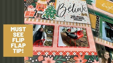 Must See Flip Flap Tip | Adding Multiple Photos to a Scrapbook Layout | CTMH Scrapbook