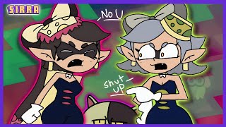 Callie and Marie tell each other to shut up (Splatoon animation)