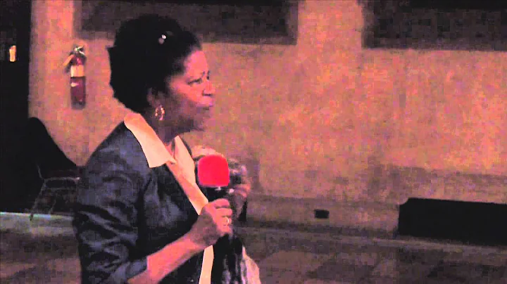 Nellie Bailey speaking at Riverside Church