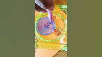 Watch this Rainbow spirograph design #satisfying #geometry #spirograph #design