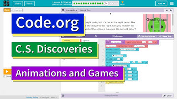 Sprites Lesson 6.14 Code.org Tutorial with Answers - Unit 3 Animation and Games CS Discoveries