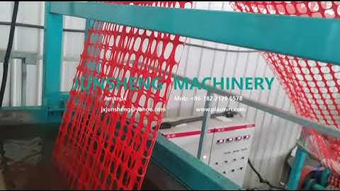 plastic safety barrier fence machine, +86-18221296578, orange warning mesh machine, net machine