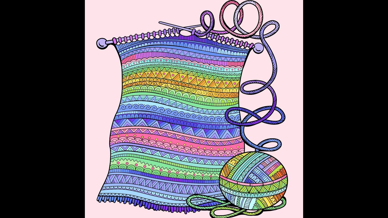 Zen Color Paint by Numbers app Knitting Fun 