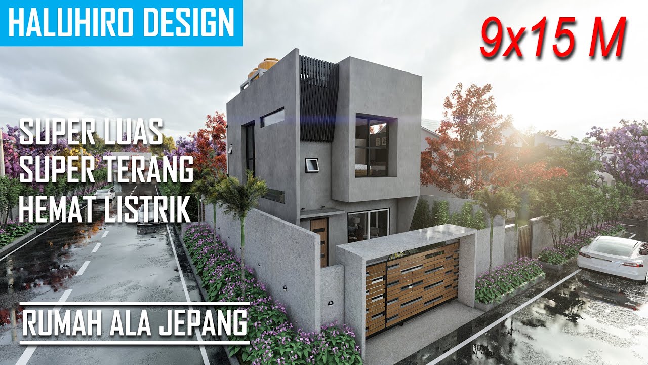 Desain Rumah Hook Ala Jepang di Lahan 9x15 Meter!! 2 ...